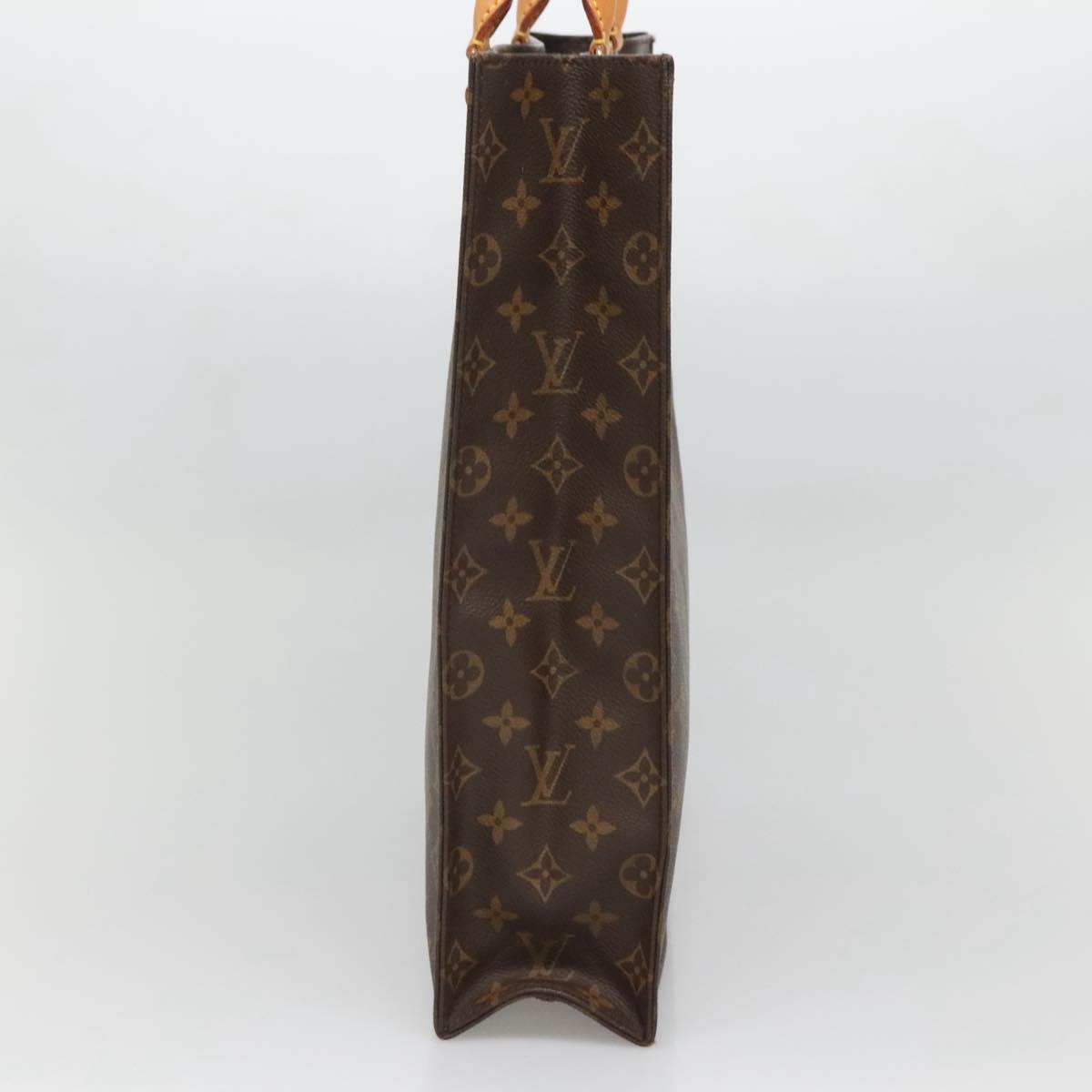 LOUIS VUITTON Monogram Sac Plat Hand Bag M51140 LV Auth 134657