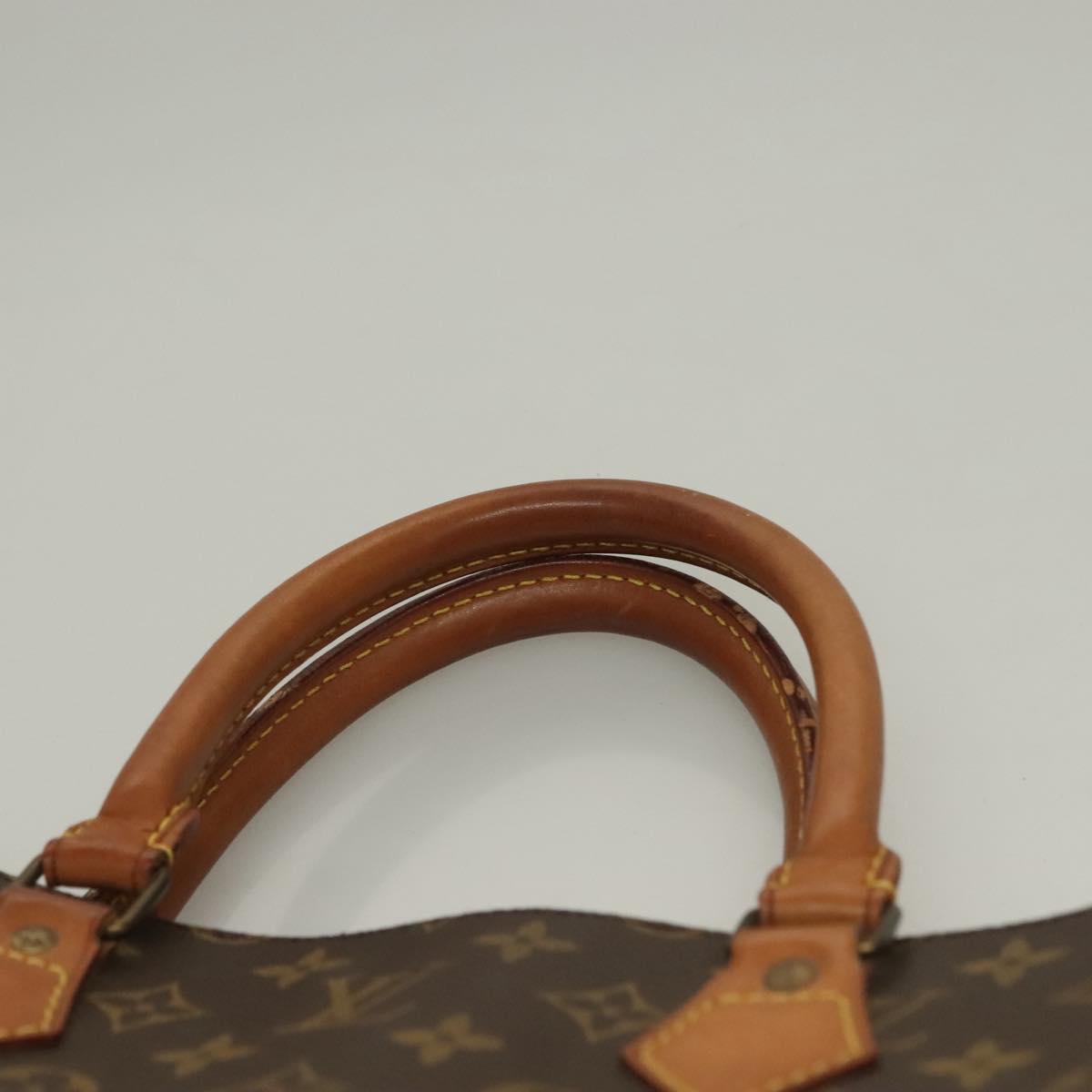 LOUIS VUITTON Monogram Sac Plat Hand Bag M51140 LV Auth 134658