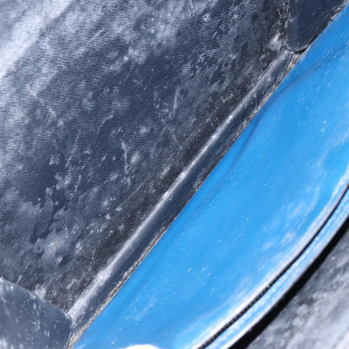 LOUIS VUITTON Epi Bicolor Varenne Hand Bag Black Blue M52385 LV Auth 134668