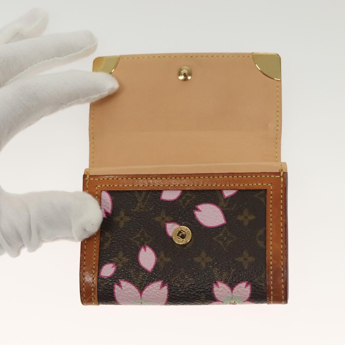 LOUIS VUITTON Monogram Multicolor Porte Monnaie Plat Purse M92656 LV Auth 134679