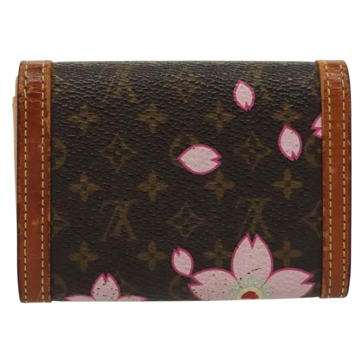 LOUIS VUITTON Monogram Multicolor Porte Monnaie Plat Purse M92656 LV Auth 134679