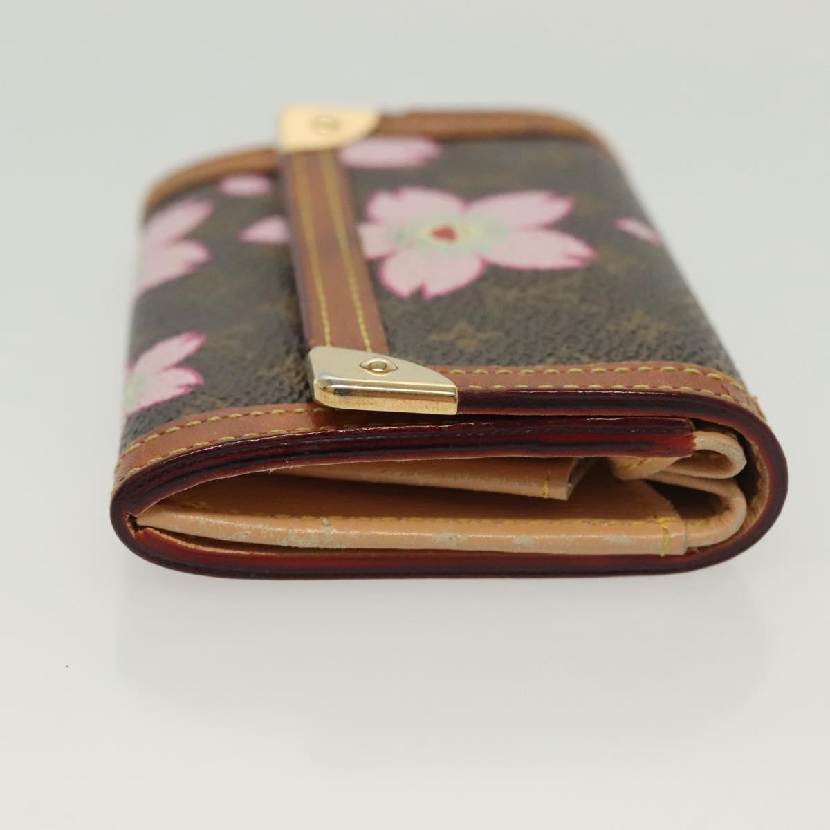 LOUIS VUITTON Monogram Multicolor Porte Monnaie Plat Purse M92656 LV Auth 134679