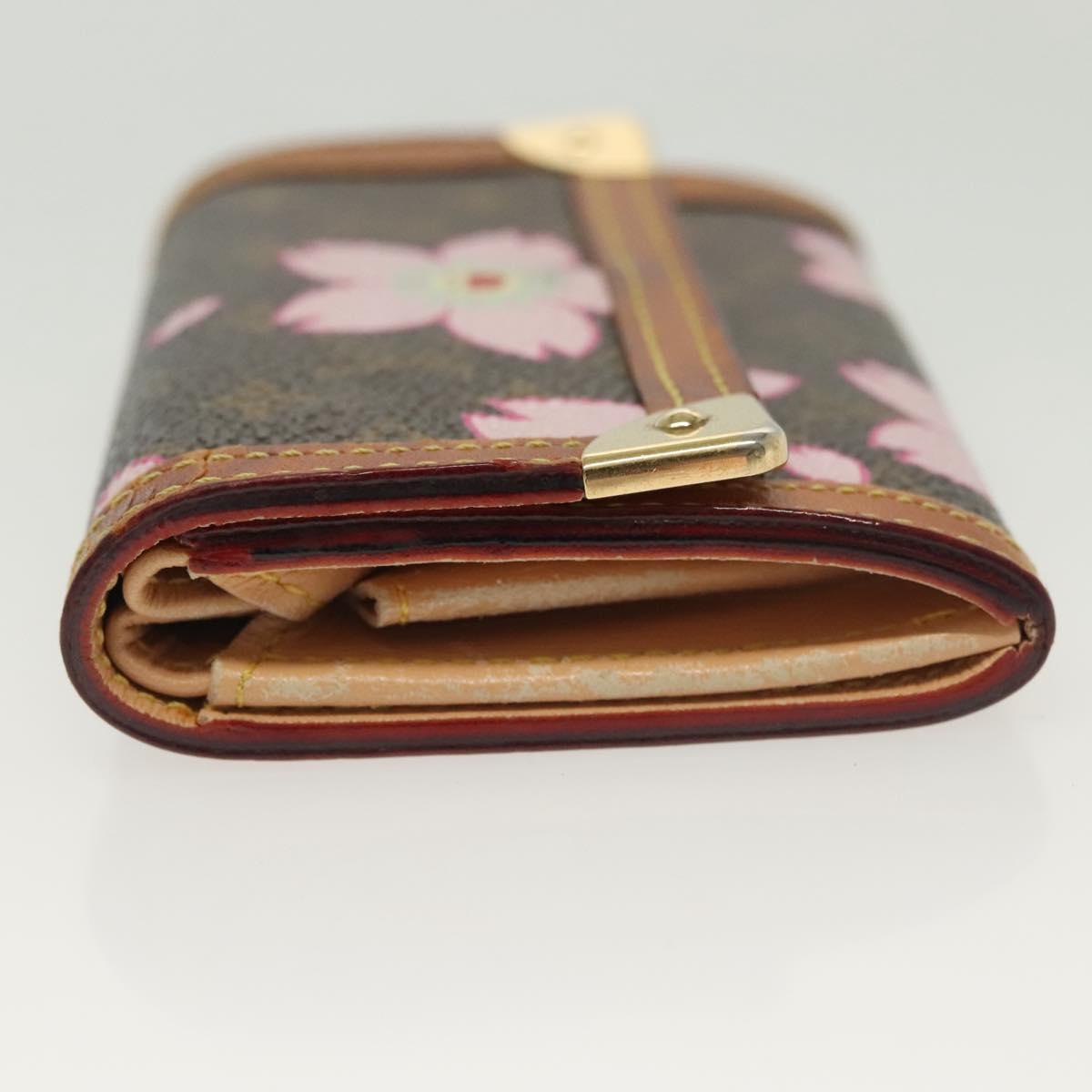 LOUIS VUITTON Monogram Multicolor Porte Monnaie Plat Purse M92656 LV Auth 134679