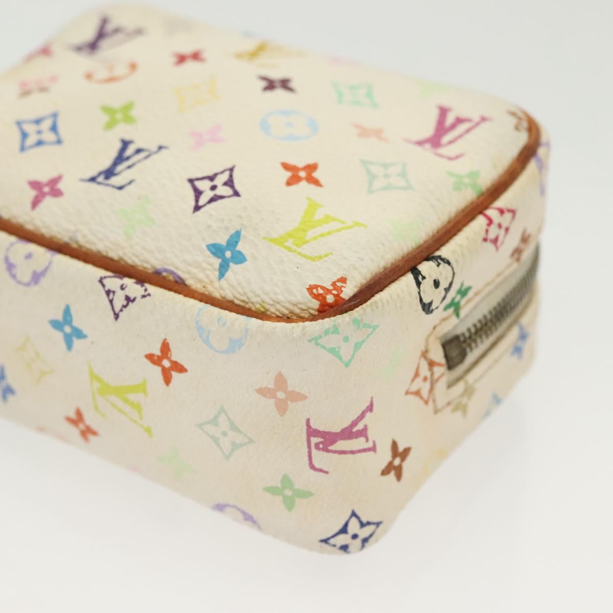 LOUIS VUITTON Monogram Multicolor Trousse Wapity White M58033 LV Auth 134685