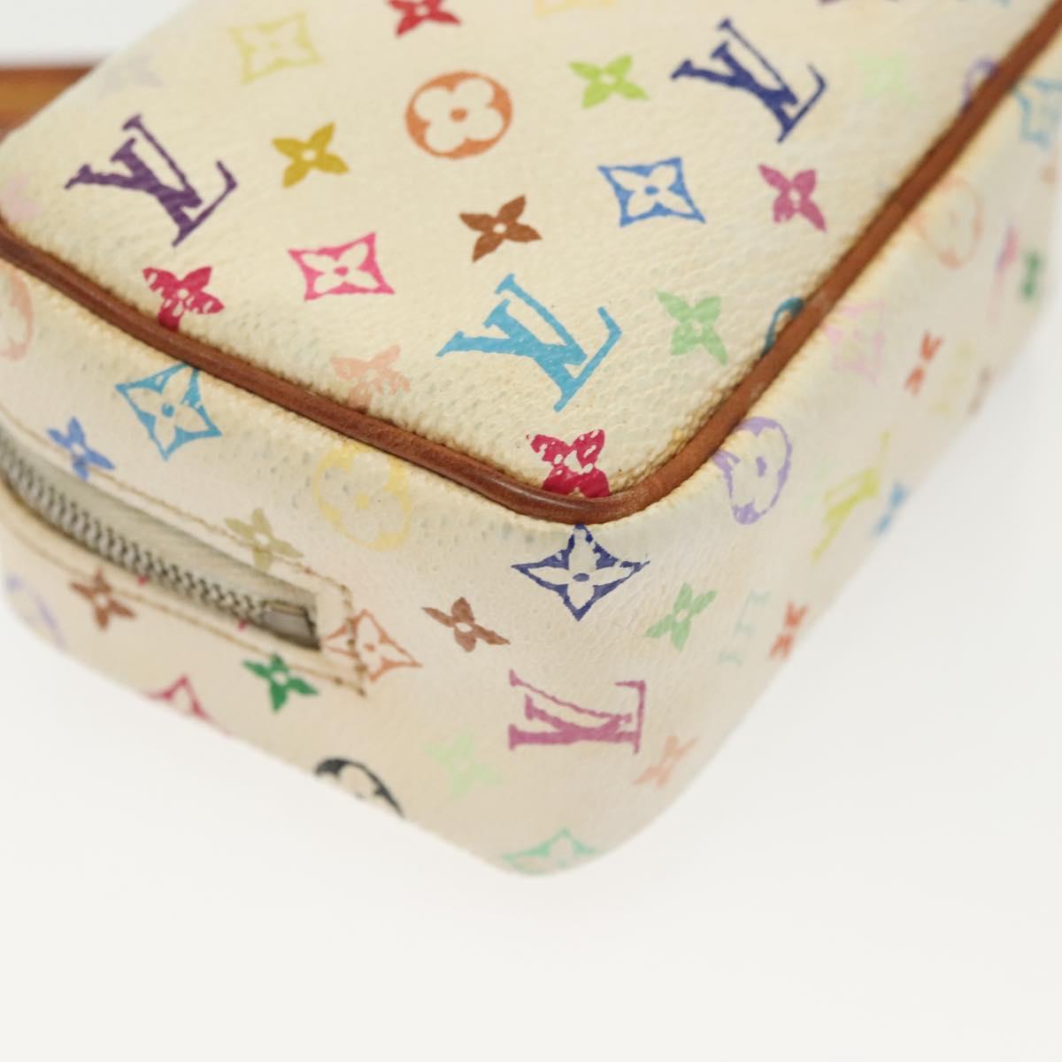 LOUIS VUITTON Monogram Multicolor Trousse Wapity White M58033 LV Auth 134685
