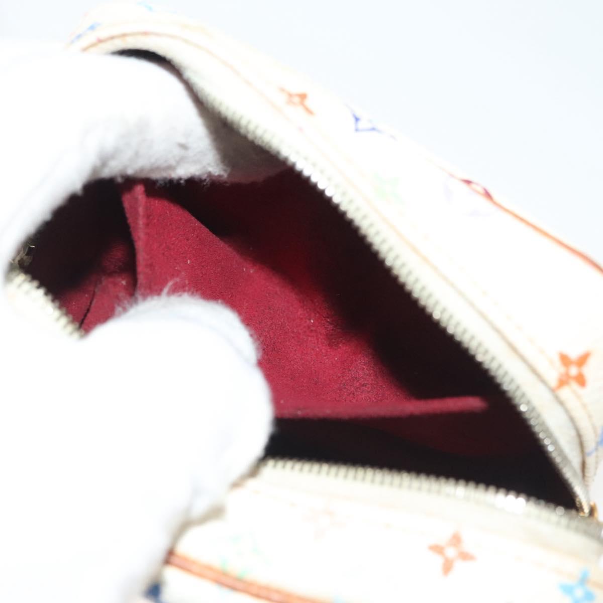 LOUIS VUITTON Monogram Multicolor Trousse Wapity White M58033 LV Auth 134685