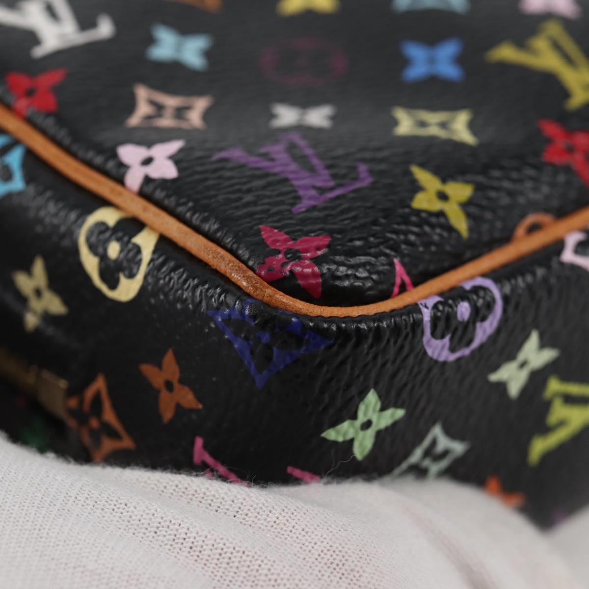 LOUIS VUITTON Multicolor Trousse Wapity Pouch Black M58034 Auth 134686V