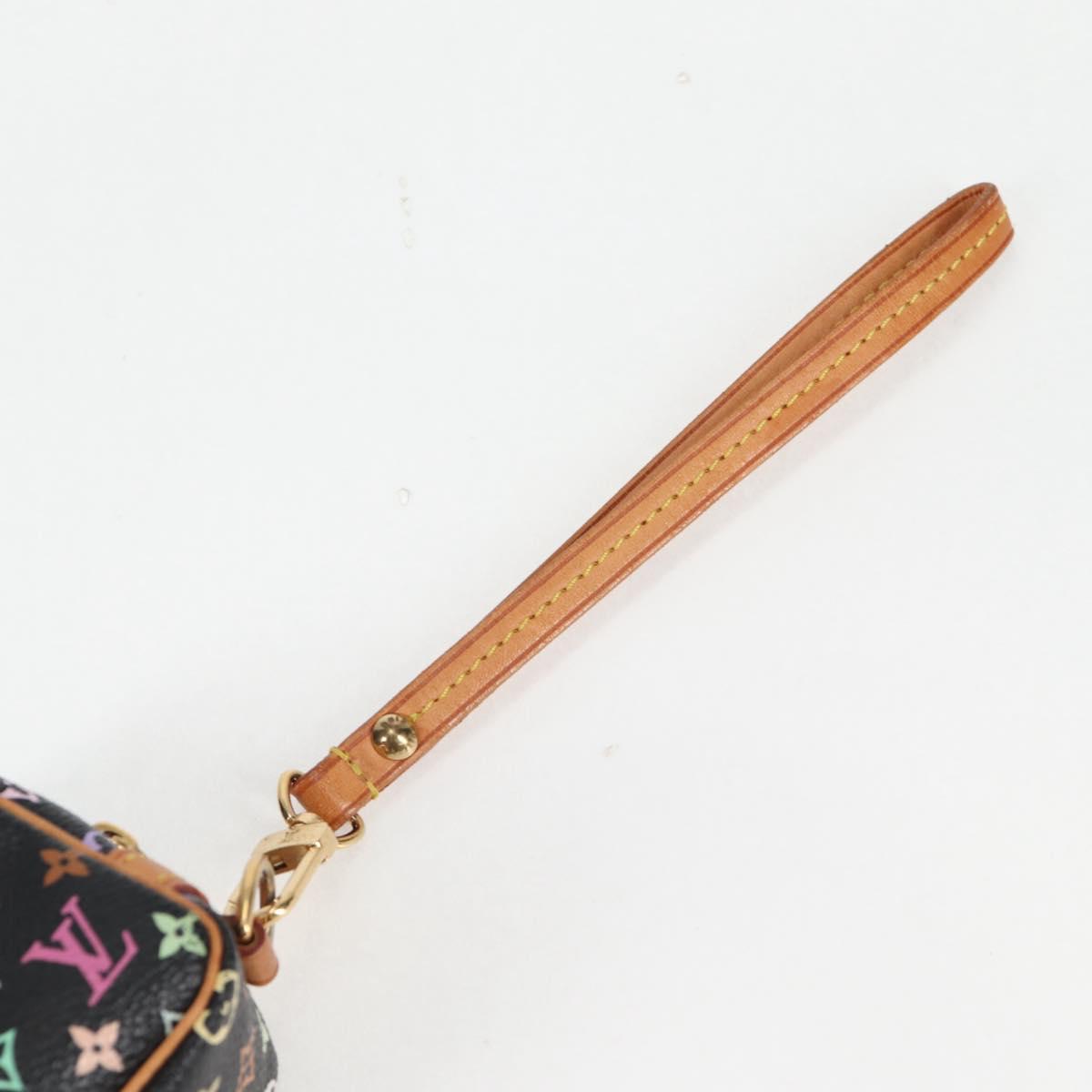 LOUIS VUITTON Multicolor Trousse Wapity Pouch Black M58034 Auth 134686V