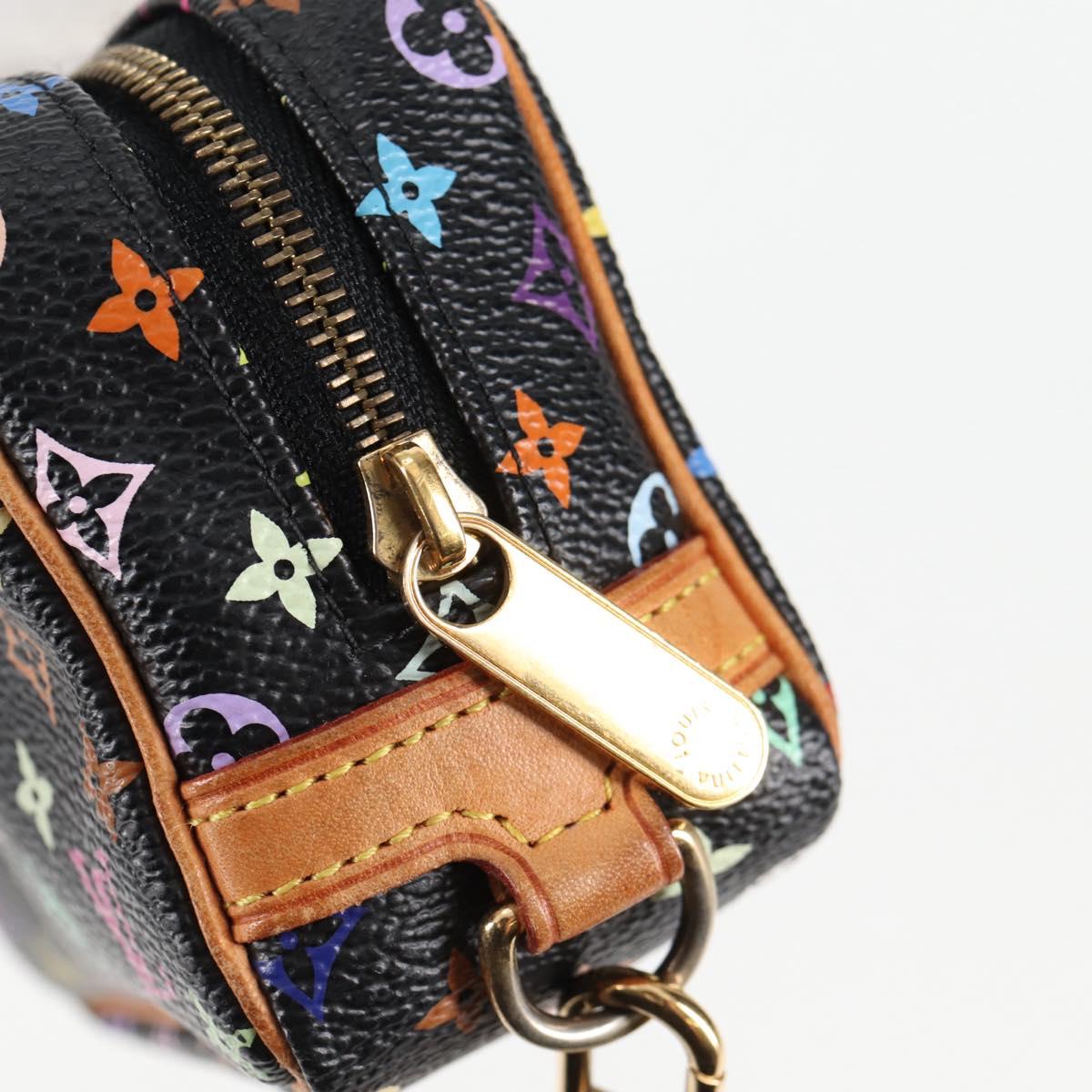 LOUIS VUITTON Multicolor Trousse Wapity Pouch Black M58034 Auth 134686V