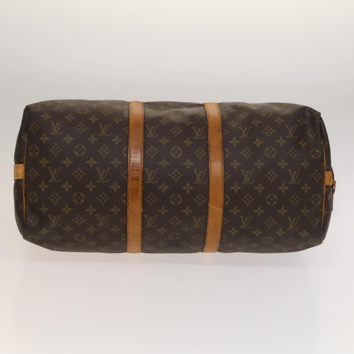 LOUIS VUITTON Monogram Keepall Bandouliere 50 Boston Bag M41416 LV Auth 134710