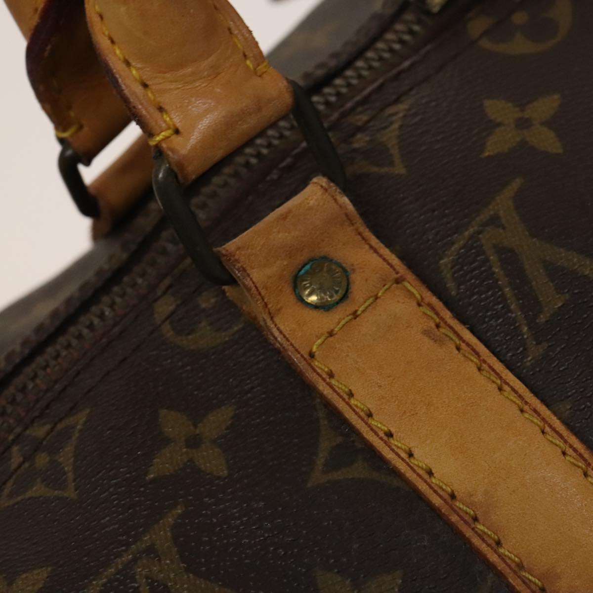 LOUIS VUITTON Monogram Keepall Bandouliere 50 Boston Bag M41416 LV Auth 134710
