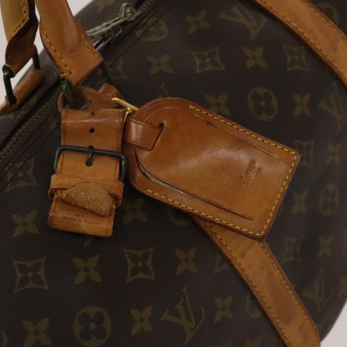 LOUIS VUITTON Monogram Keepall Bandouliere 50 Boston Bag M41416 LV Auth 134710