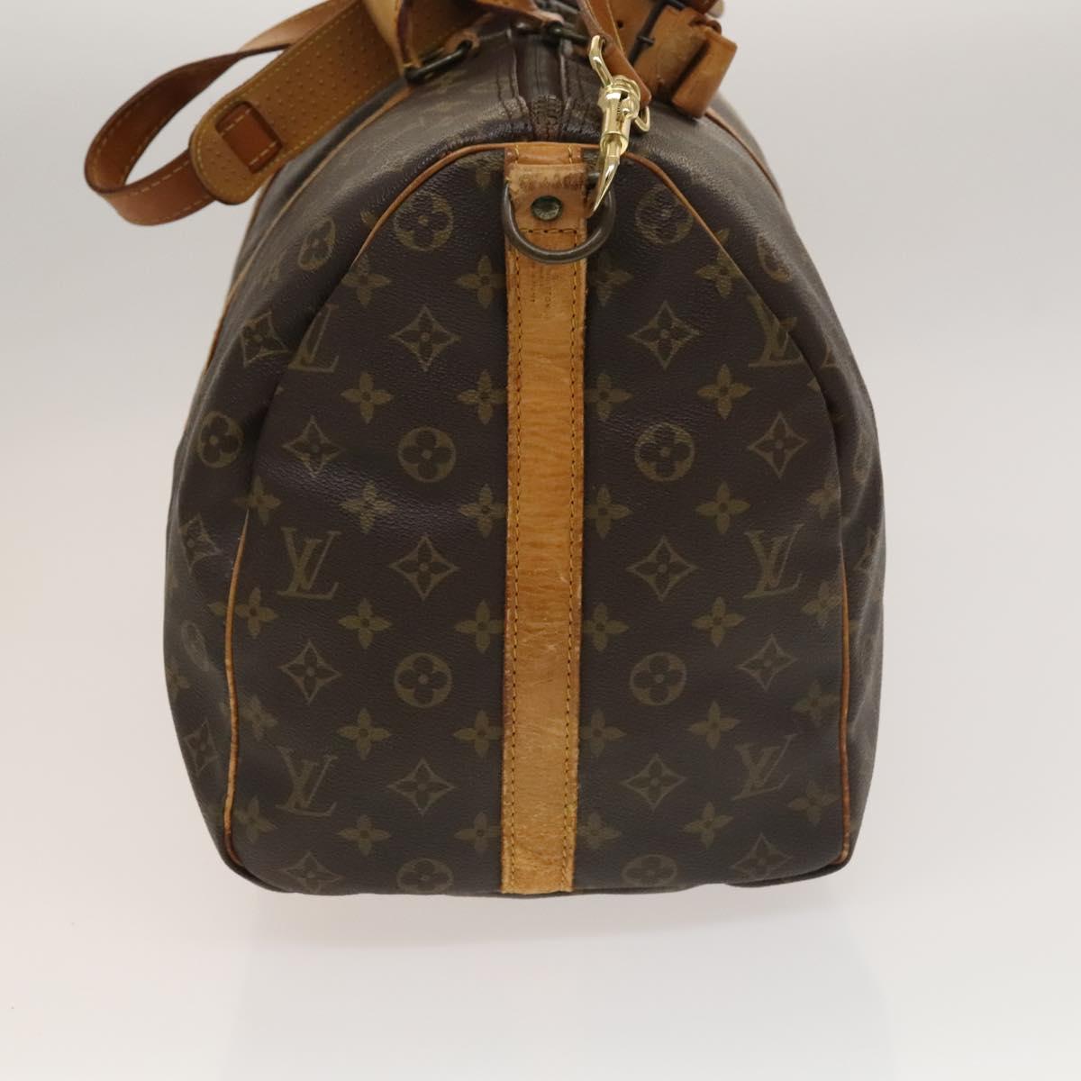 LOUIS VUITTON Monogram Keepall Bandouliere 50 Boston Bag M41416 LV Auth 134710