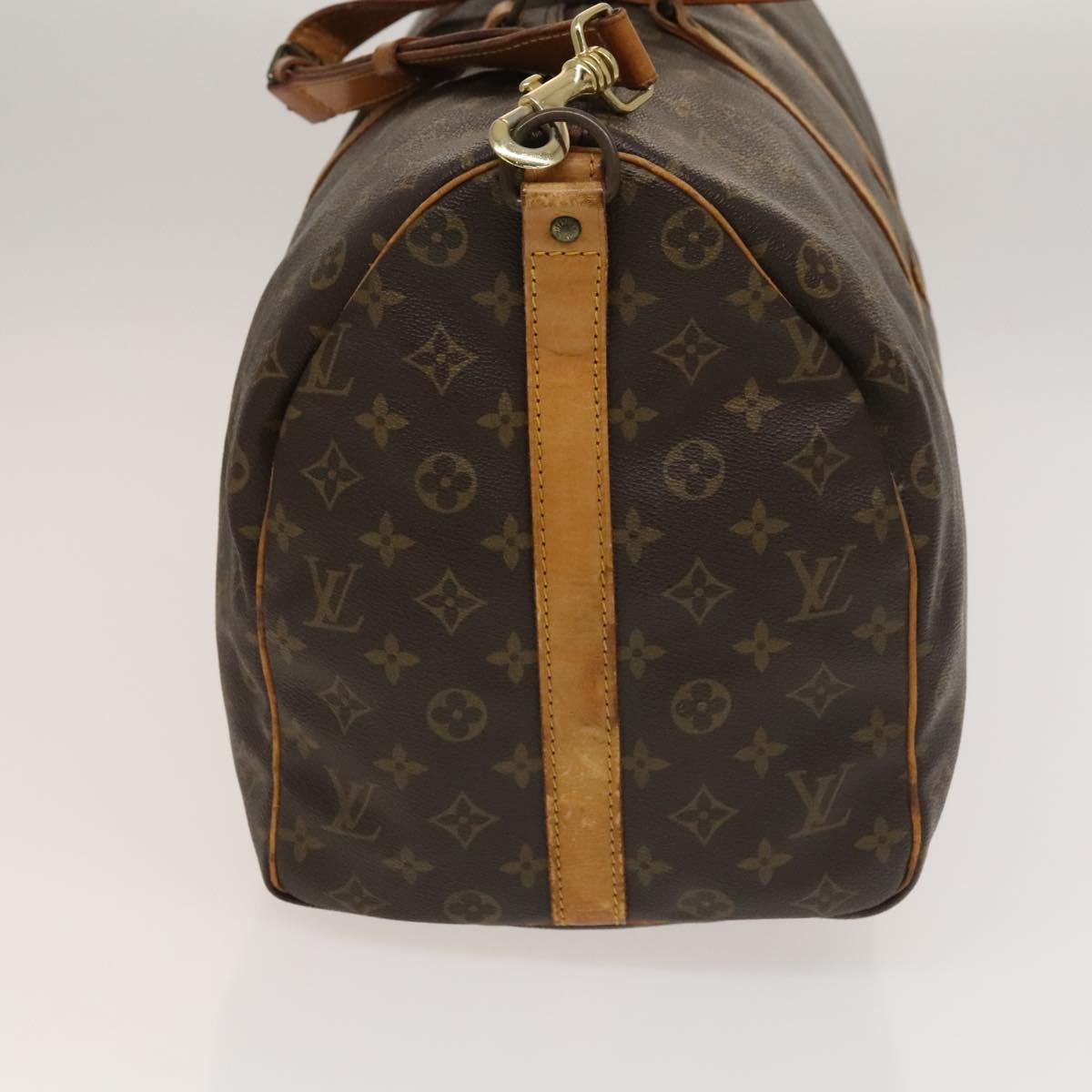 LOUIS VUITTON Monogram Keepall Bandouliere 50 Boston Bag M41416 LV Auth 134710