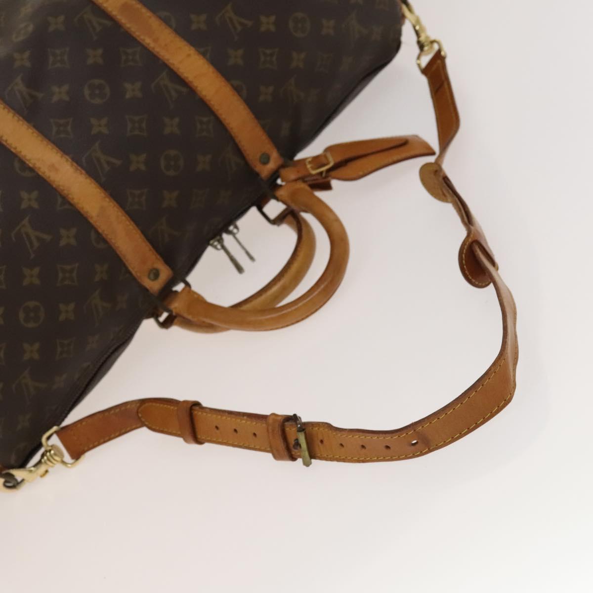 LOUIS VUITTON Monogram Keepall Bandouliere 50 Boston Bag M41416 LV Auth 134710