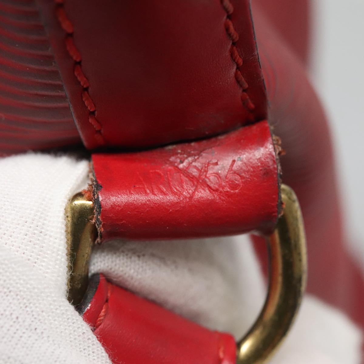 LOUIS VUITTON Epi Petit Noe Shoulder Bag Red M44107 LV Auth 134714