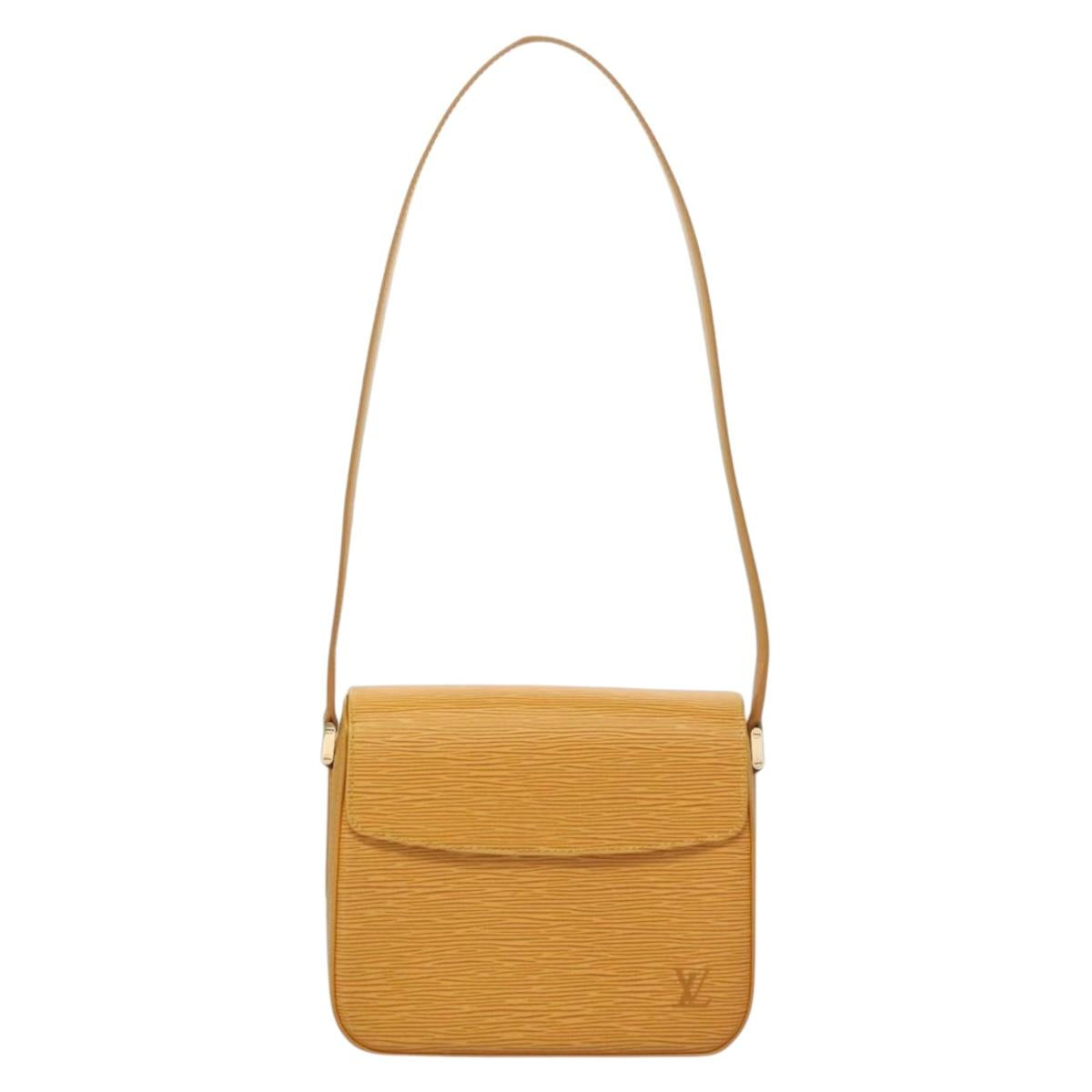 LOUIS VUITTON Epi Bushi Shoulder Bag Yellow M52209 LV Auth 134717