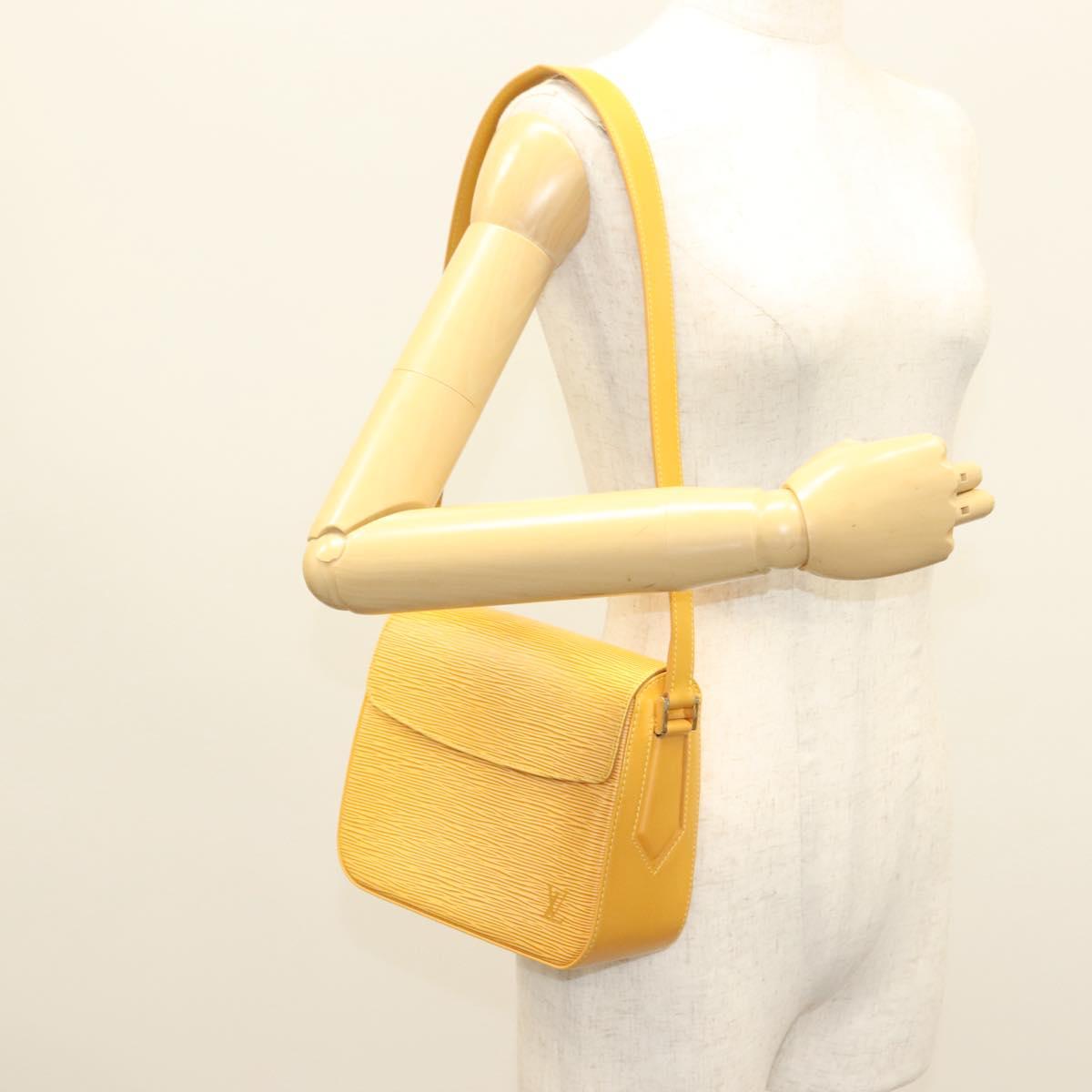 LOUIS VUITTON Epi Bushi Shoulder Bag Yellow M52209 LV Auth 134717