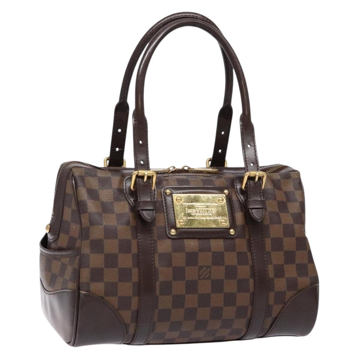 LOUIS VUITTON Damier Ebene Berkeley Hand Bag N52000 LV Auth 134725
