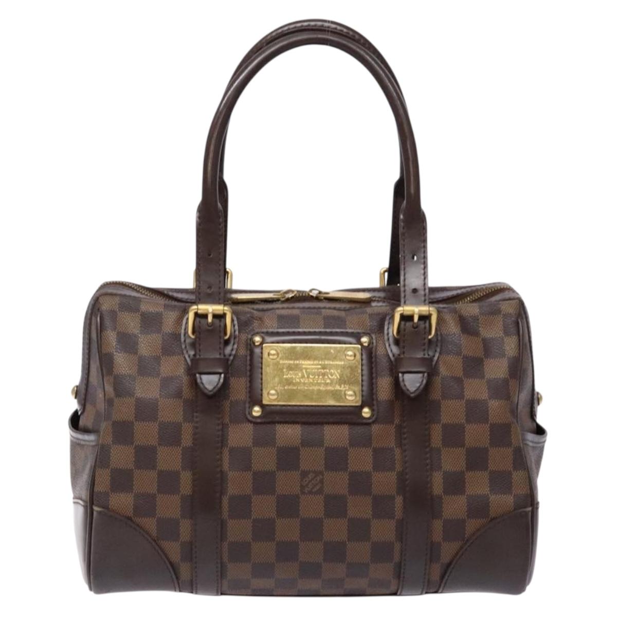 LOUIS VUITTON Damier Ebene Berkeley Hand Bag N52000 LV Auth 134725