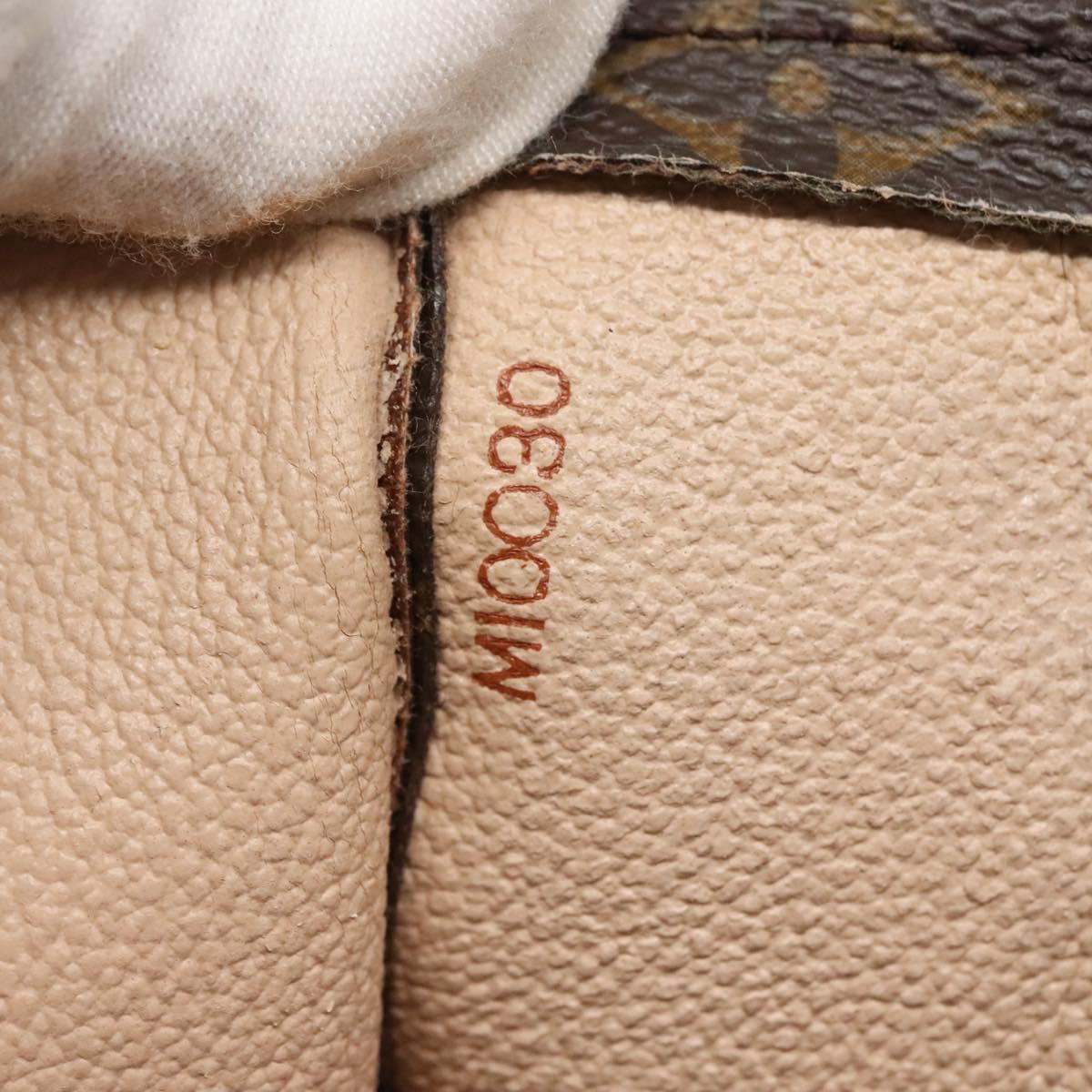 LOUIS VUITTON Monogram Sac Plat Hand Bag M51140 LV Auth 134747