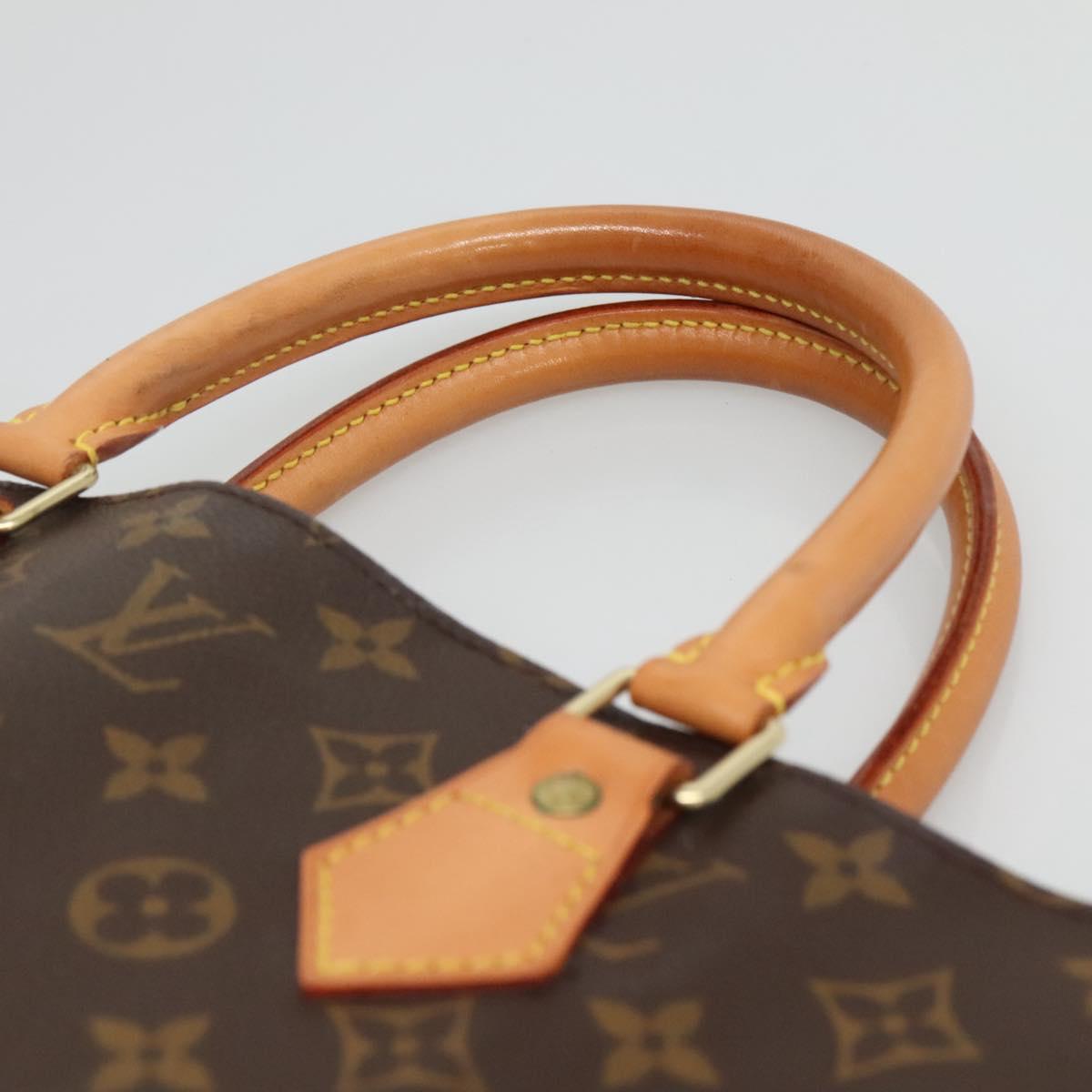 LOUIS VUITTON Monogram Sac Plat Hand Bag M51140 LV Auth 134747