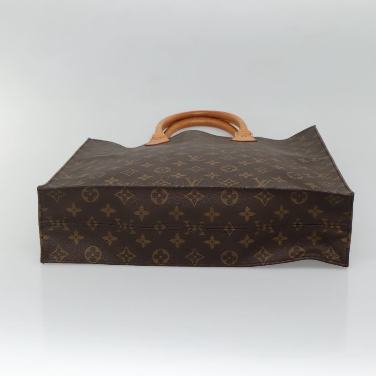 LOUIS VUITTON Monogram Sac Plat Hand Bag M51140 LV Auth 134747
