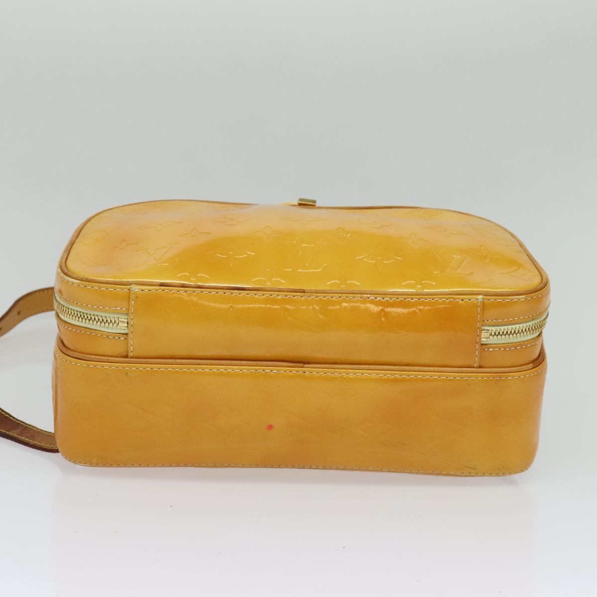 LOUIS VUITTON Monogram Vernis Marley Backpack Yellow M91040 LV Auth 134759
