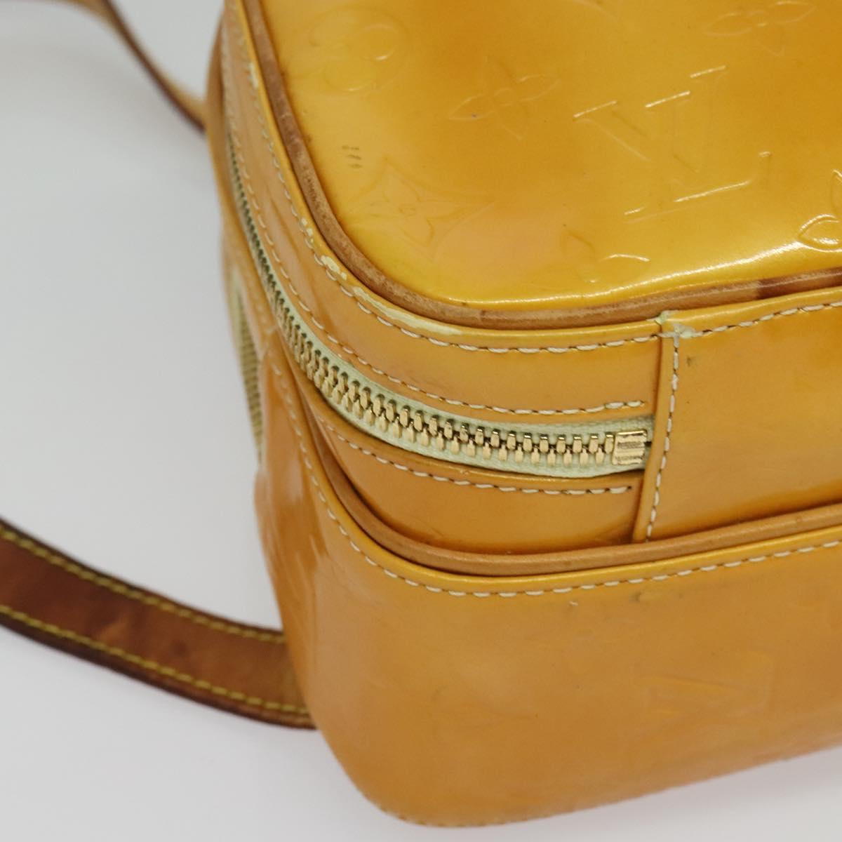 LOUIS VUITTON Monogram Vernis Marley Backpack Yellow M91040 LV Auth 134759