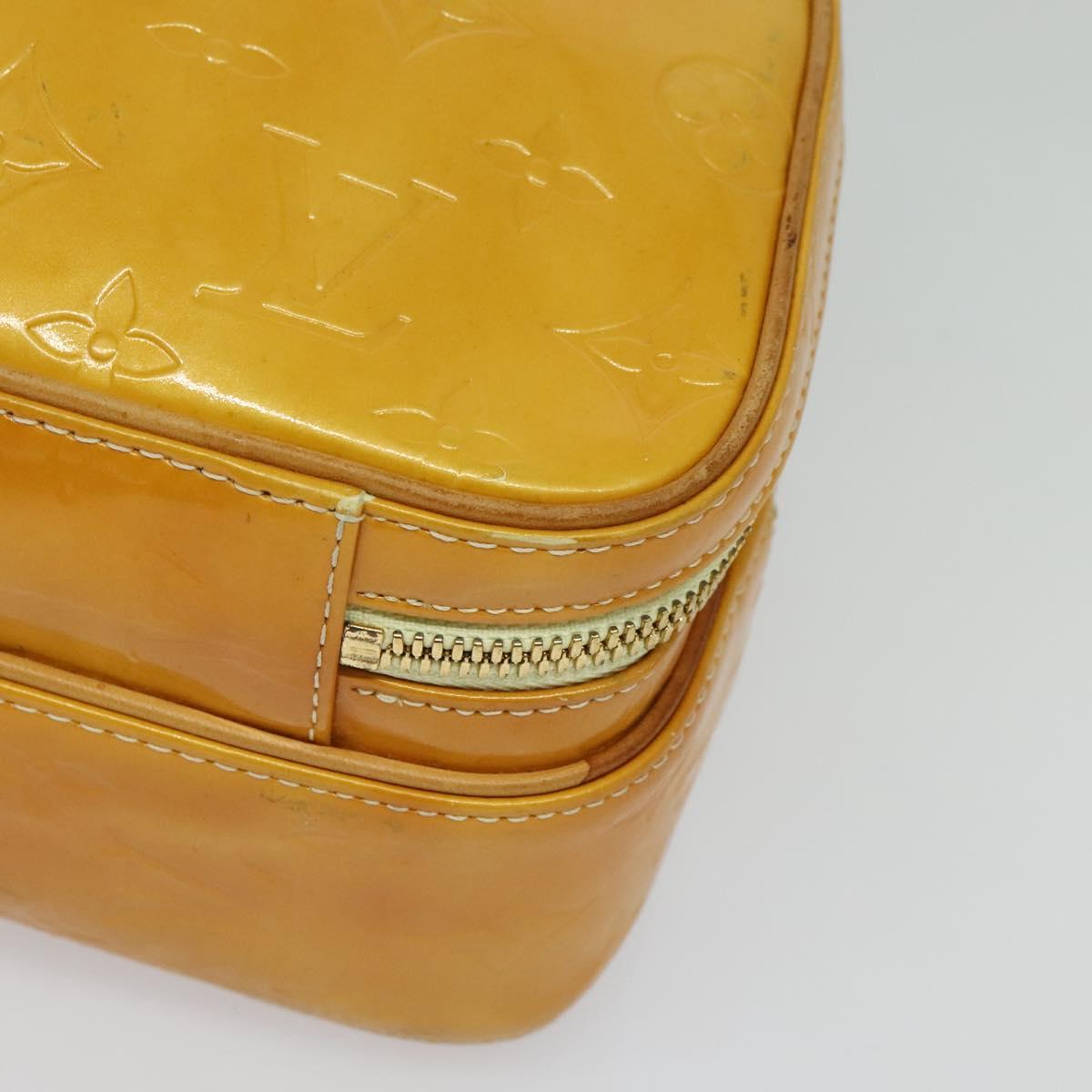 LOUIS VUITTON Monogram Vernis Marley Backpack Yellow M91040 LV Auth 134759