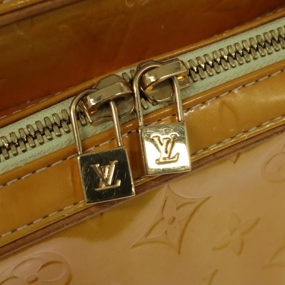 LOUIS VUITTON Monogram Vernis Marley Backpack Yellow M91040 LV Auth 134759