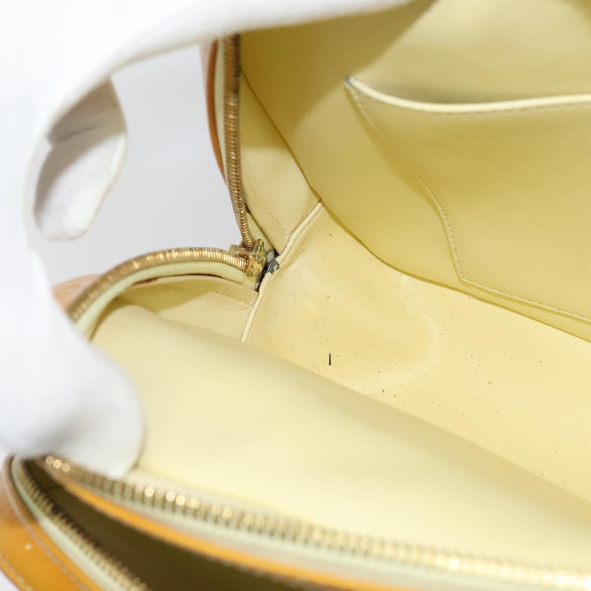 LOUIS VUITTON Monogram Vernis Marley Backpack Yellow M91040 LV Auth 134759