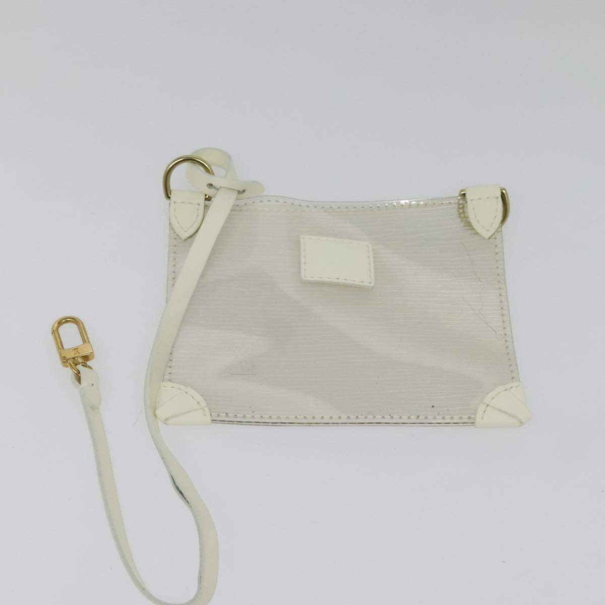 LOUIS VUITTON Epi Plage Mini Lagoon Bay Hand Bag White M92263 LV Auth 134761