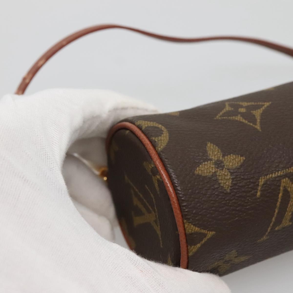 LOUIS VUITTON Monogram Papillon Pouch LV Auth 134775