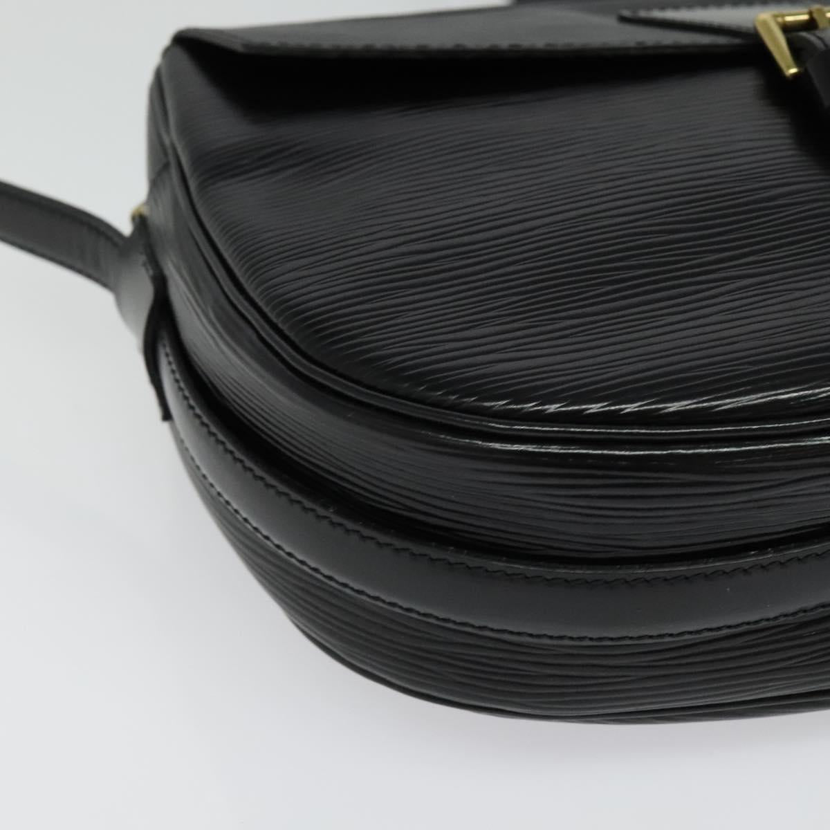 LOUIS VUITTON Epi Jeune Fille MM Shoulder Bag Black M52152 LV Auth 134781