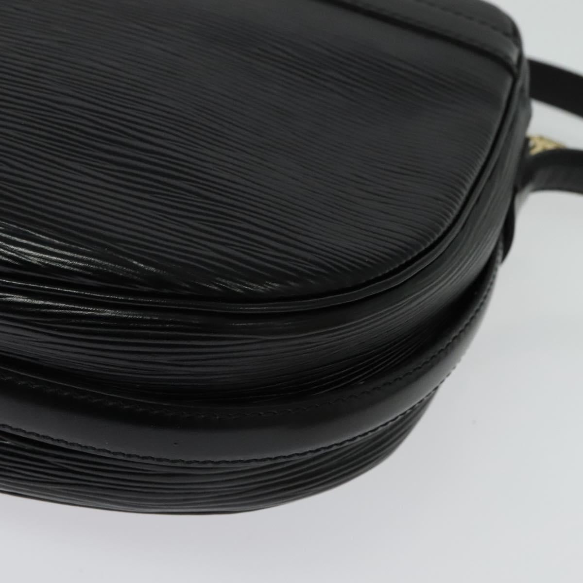 LOUIS VUITTON Epi Jeune Fille MM Shoulder Bag Black M52152 LV Auth 134781