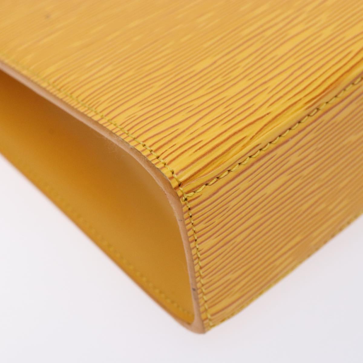 LOUIS VUITTON Epi Malesherbes Hand Bag Tassili Yellow Jonne M52379 Auth 134782