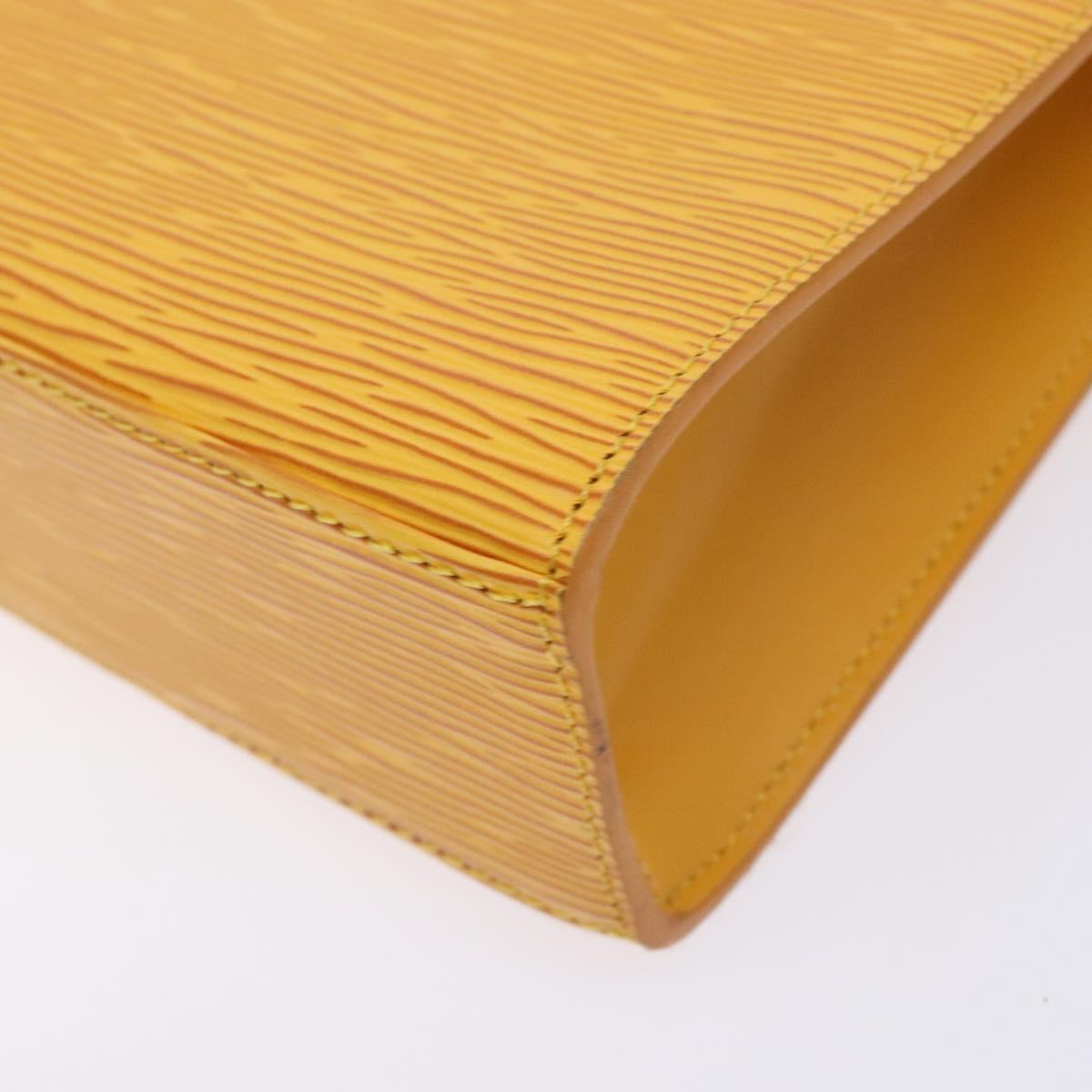 LOUIS VUITTON Epi Malesherbes Hand Bag Tassili Yellow Jonne M52379 Auth 134782