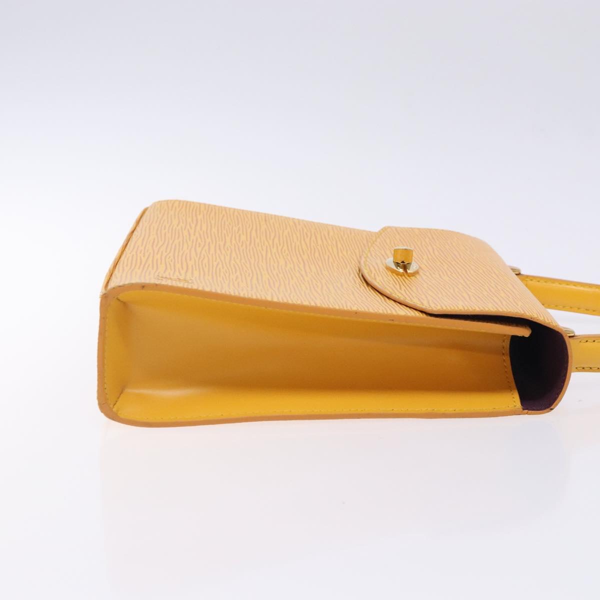 LOUIS VUITTON Epi Malesherbes Hand Bag Tassili Yellow Jonne M52379 Auth 134782