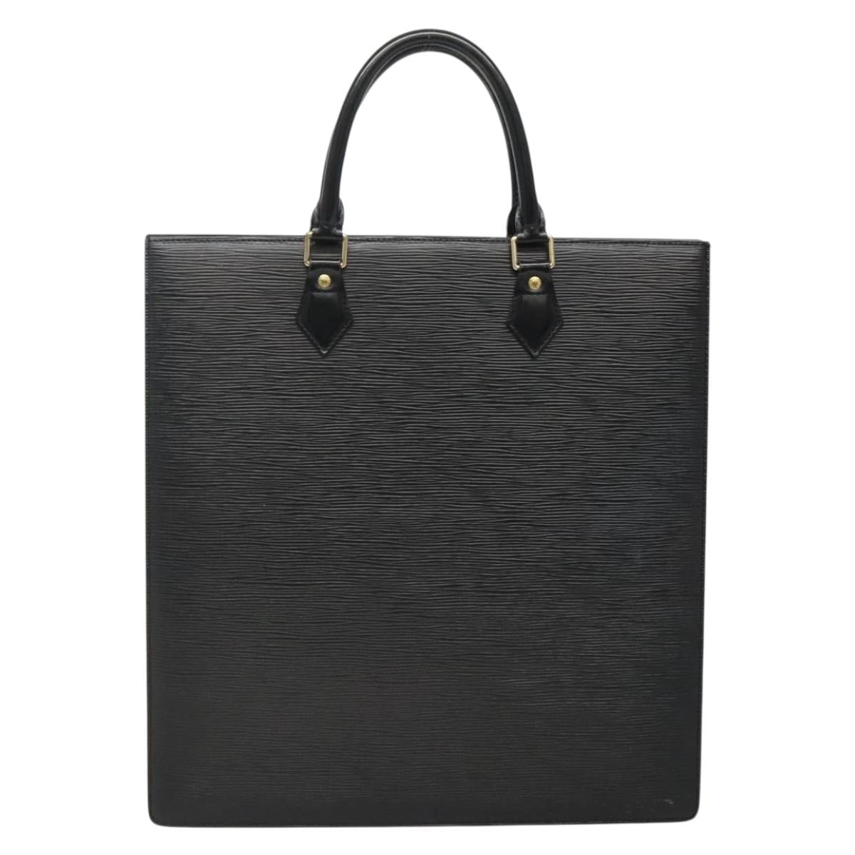 LOUIS VUITTON Epi Sac Plat Hand Bag Black M59082 LV Auth 134789