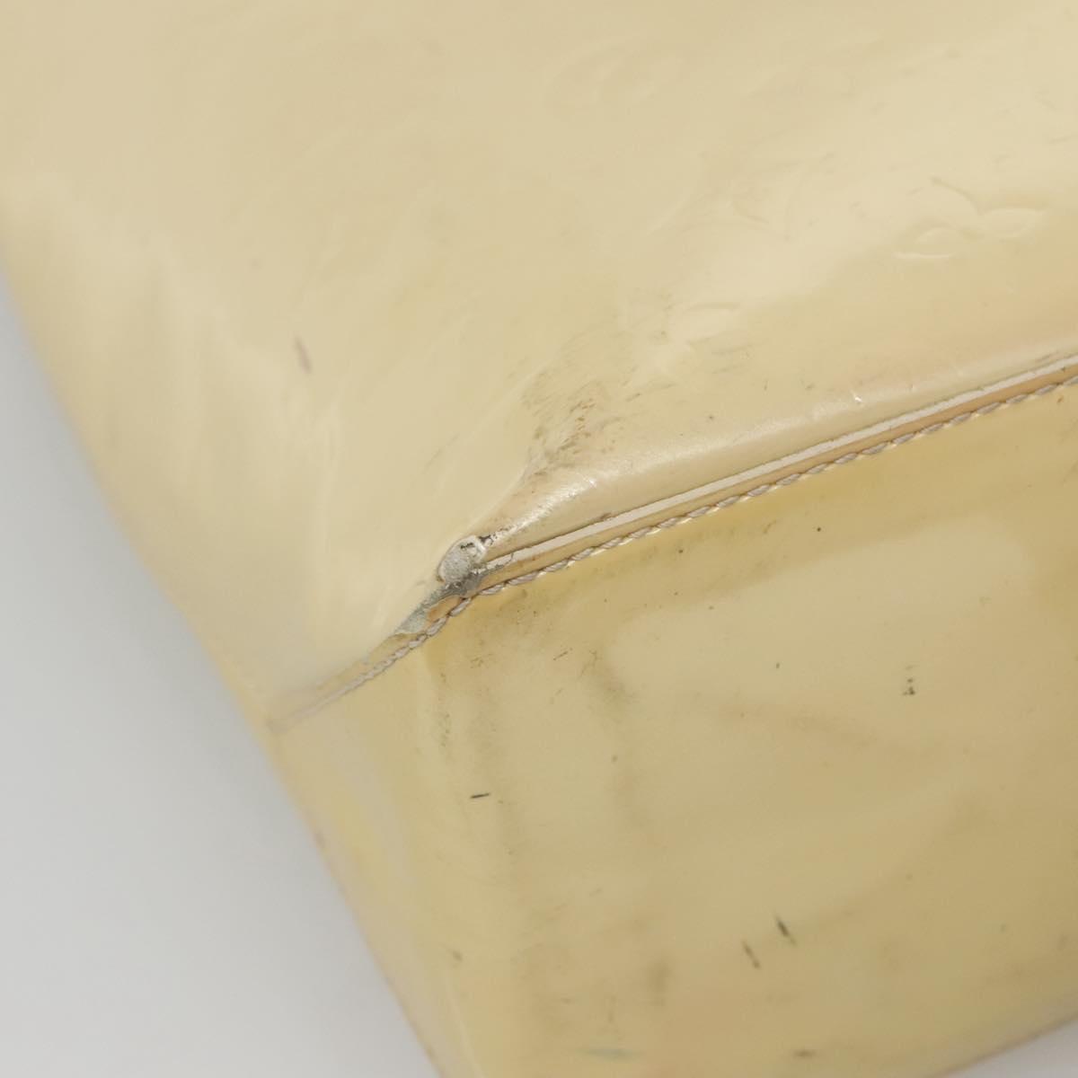 LOUIS VUITTON Monogram Vernis Wilshire MM Hand Bag Broncorail M91441 Auth 134792