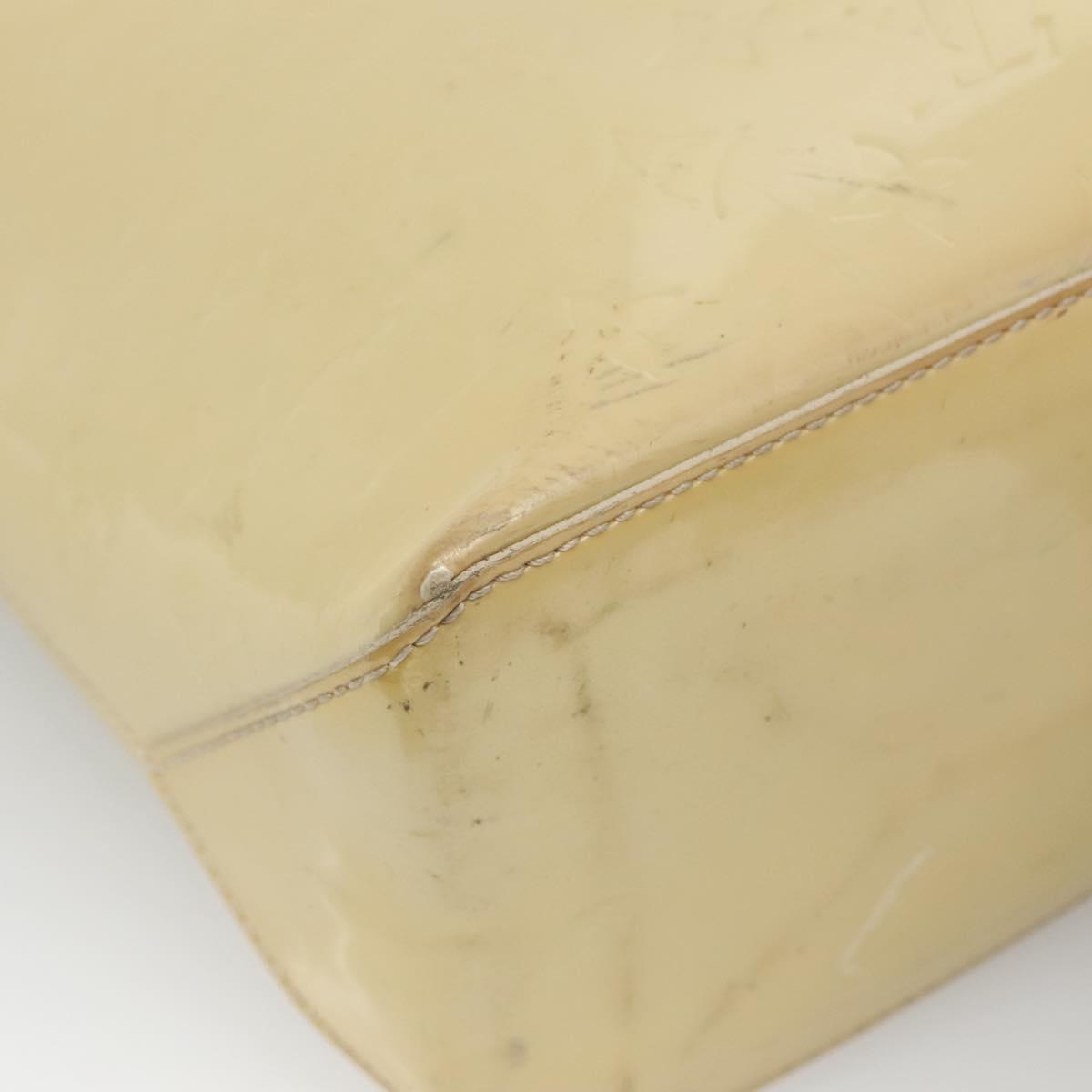 LOUIS VUITTON Monogram Vernis Wilshire MM Hand Bag Broncorail M91441 Auth 134792