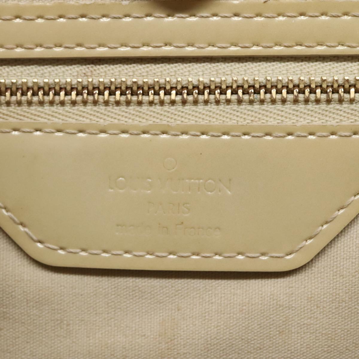 LOUIS VUITTON Monogram Vernis Wilshire MM Hand Bag Broncorail M91441 Auth 134792