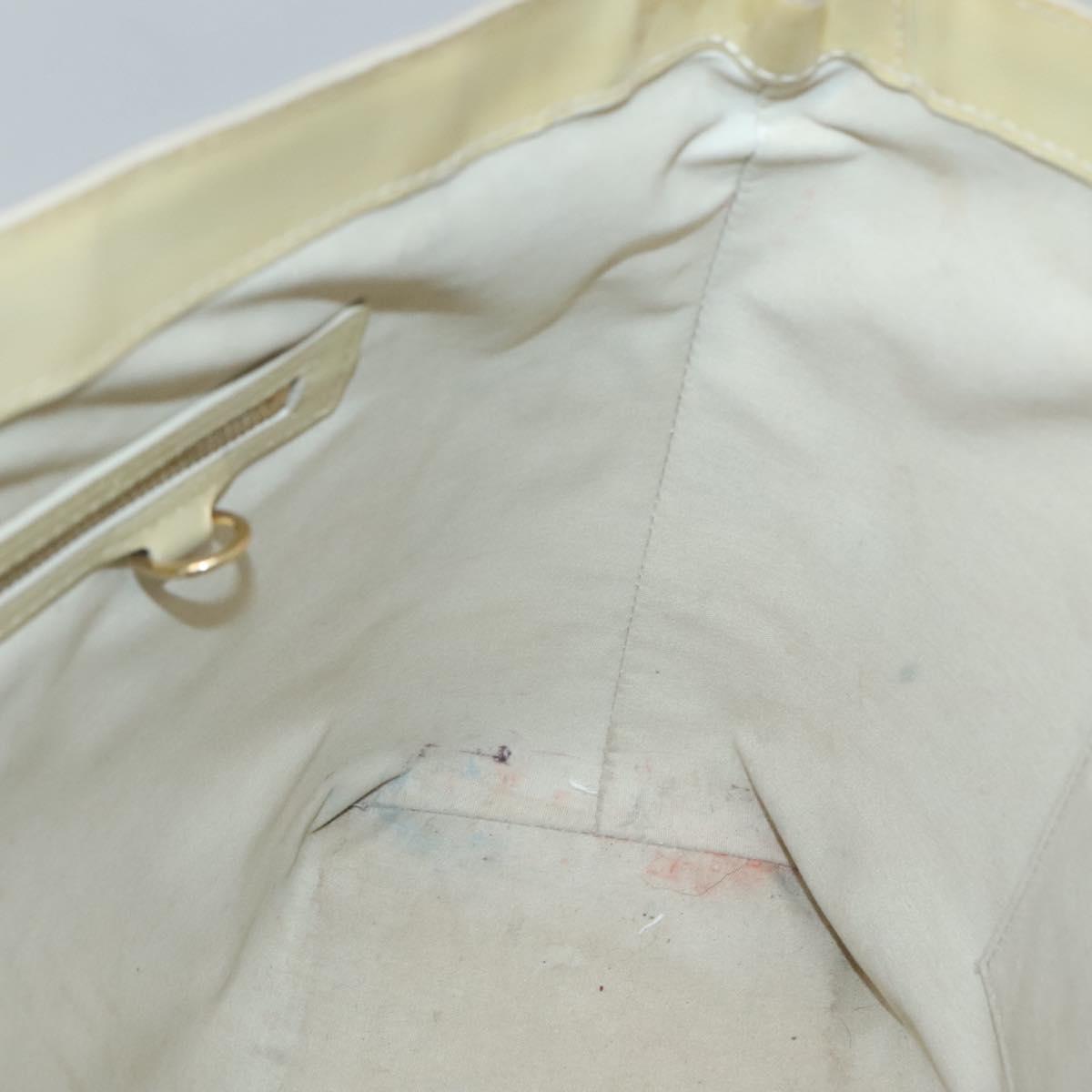 LOUIS VUITTON Monogram Vernis Wilshire MM Hand Bag Broncorail M91441 Auth 134792