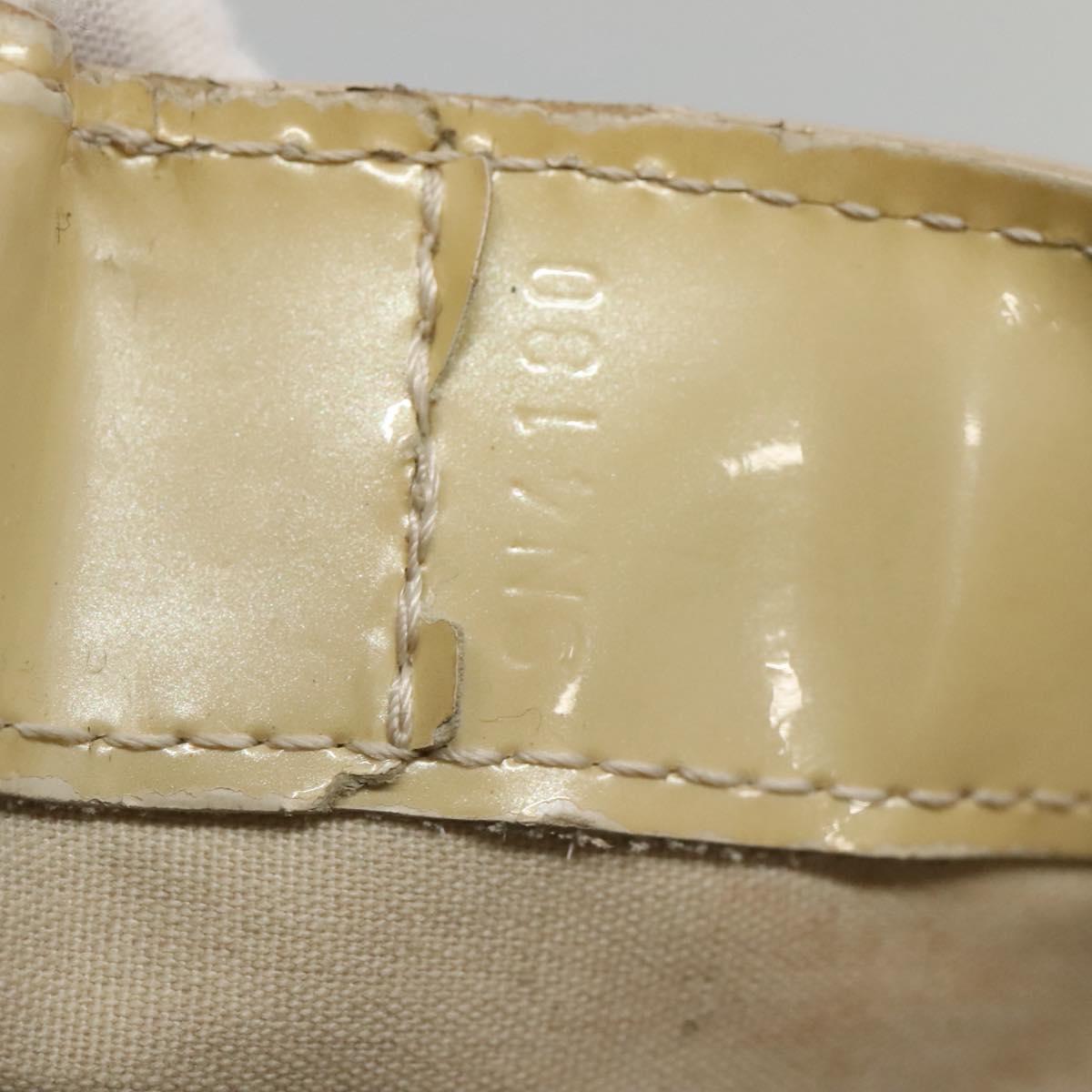 LOUIS VUITTON Monogram Vernis Wilshire MM Hand Bag Broncorail M91441 Auth 134792