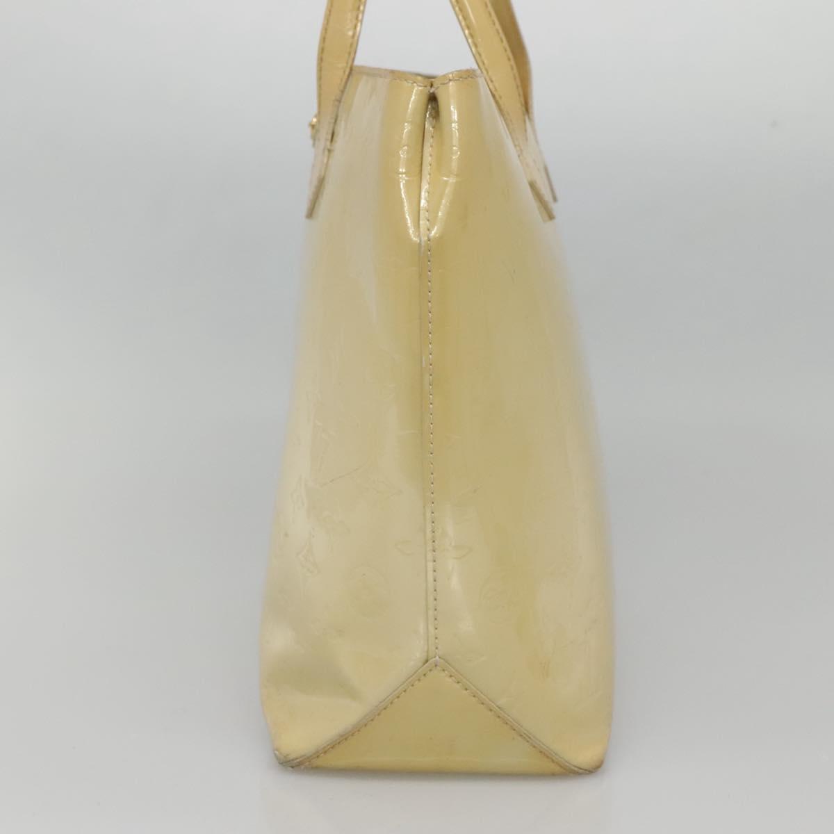 LOUIS VUITTON Monogram Vernis Wilshire MM Hand Bag Broncorail M91441 Auth 134792