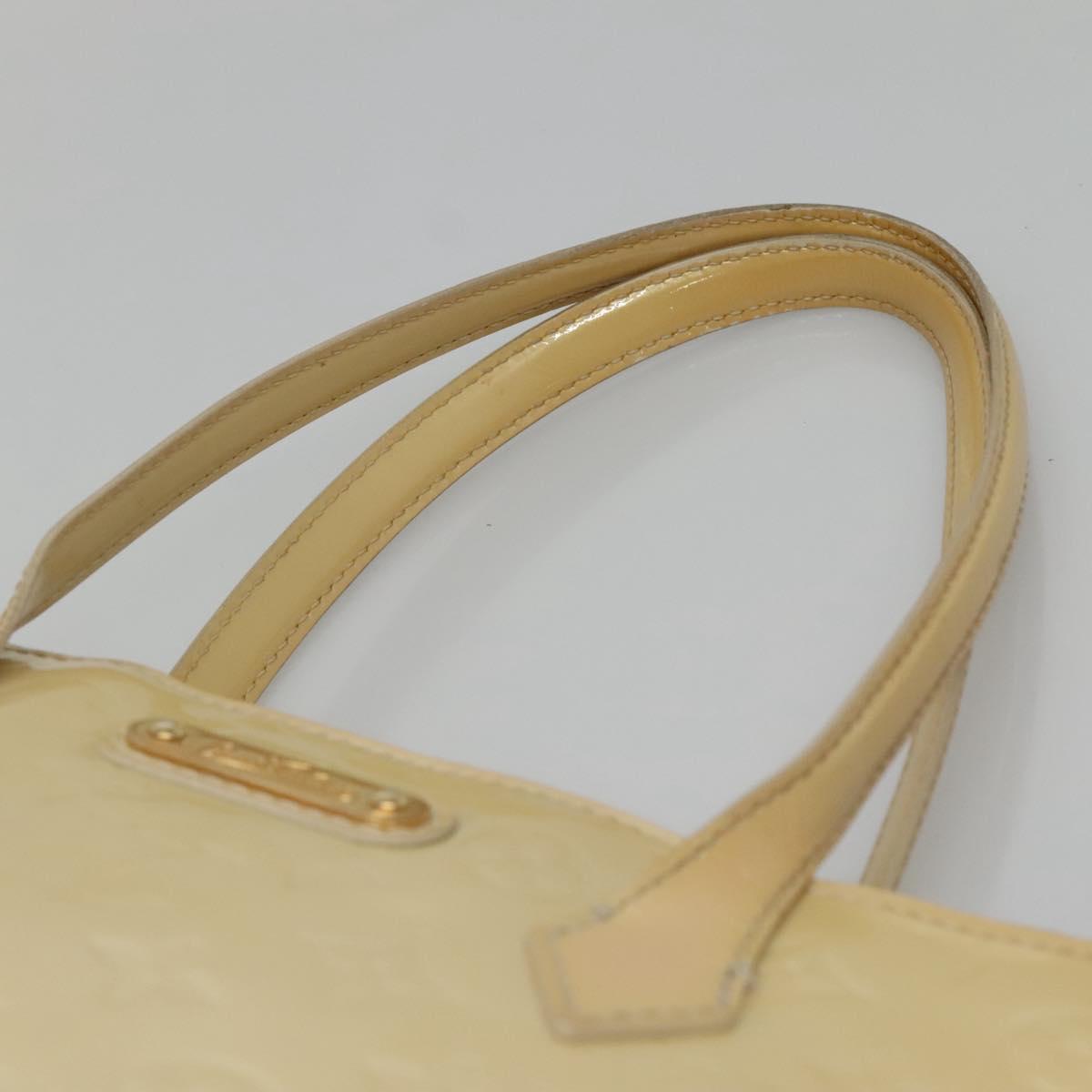 LOUIS VUITTON Monogram Vernis Wilshire MM Hand Bag Broncorail M91441 Auth 134792