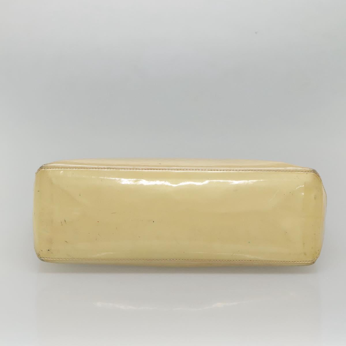 LOUIS VUITTON Monogram Vernis Wilshire MM Hand Bag Broncorail M91441 Auth 134792