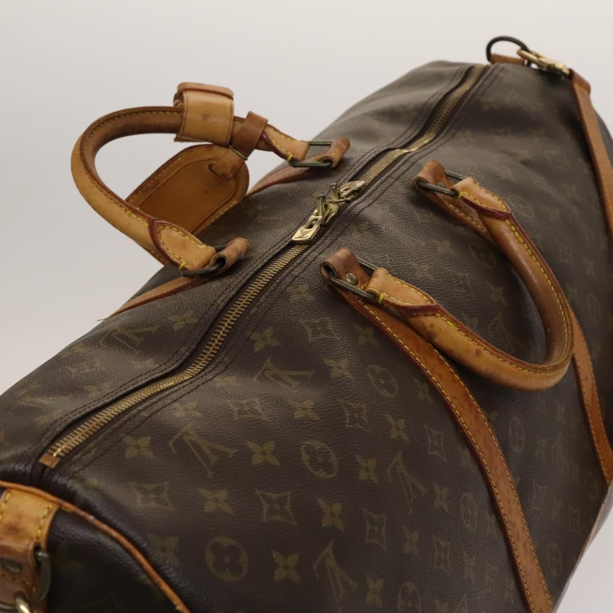 LOUIS VUITTON Monogram Keepall Bandouliere 60 Boston Bag M41412 LV Auth 134797