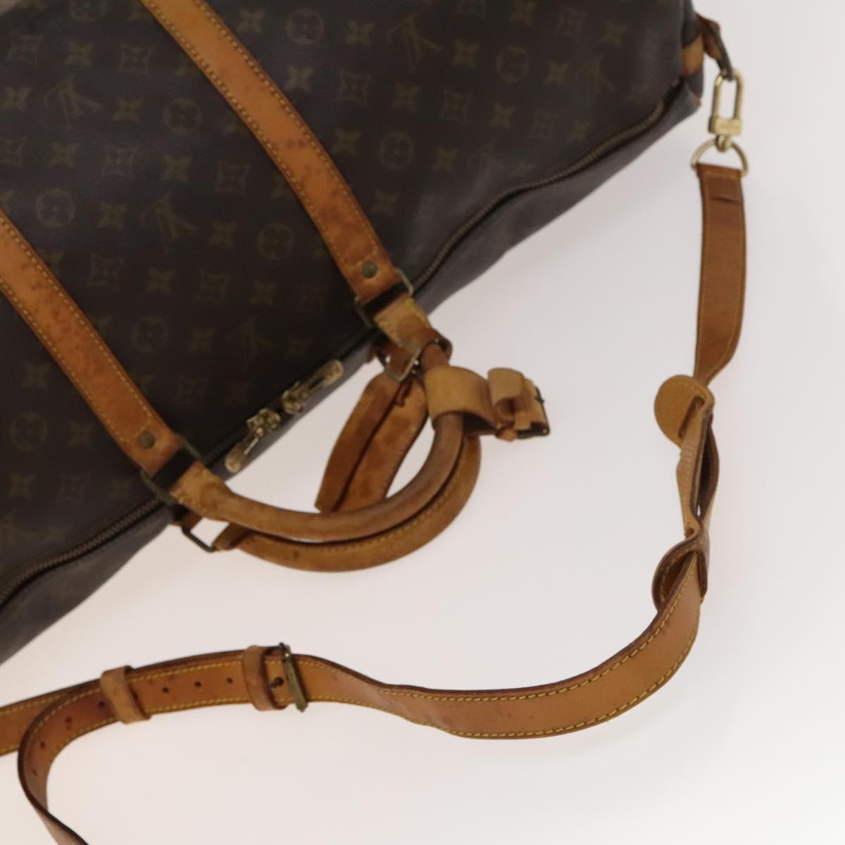 LOUIS VUITTON Monogram Keepall Bandouliere 60 Boston Bag M41412 LV Auth 134797